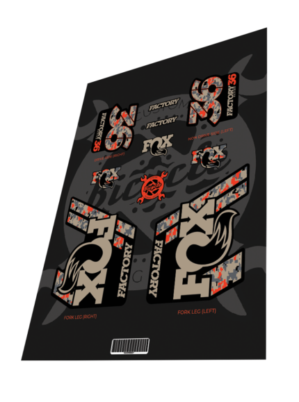 FOX Factory 36 Camo Desert Pixel 2019