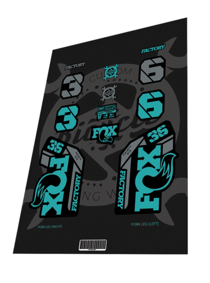 FOX Factory 36 Turquoise Grey 2022