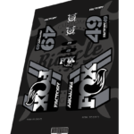 FOX Factory 49 Gradient White Black 2020