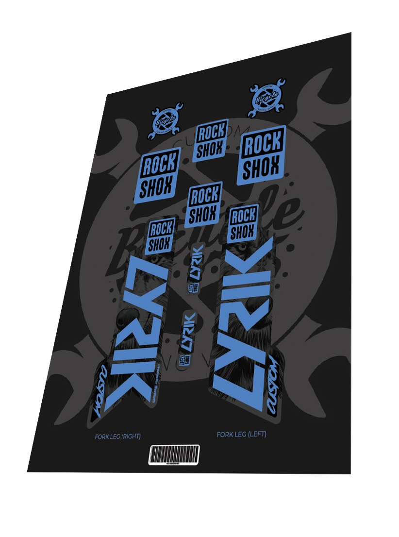CBTW-LRK-22-WOLF-BLU ROCKSHOX Lyrik Custom Wolf Blue Edition 2022 - imagine 1
