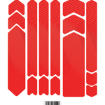 FRAME PROTECTION FLOW LINES FULL KIT - RED