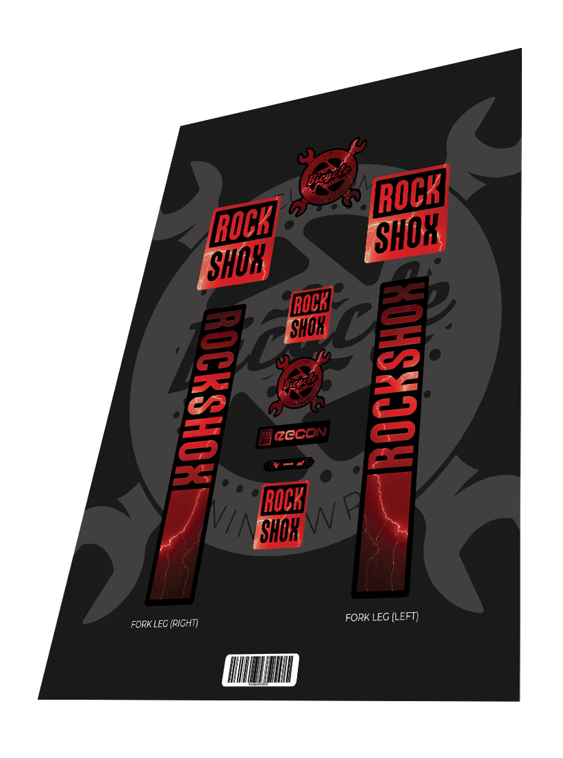 CBTW-RCK-RCN-23-THR-BLK ROCKSHOX Recon Thunder Red Black 2023 - imagine 1