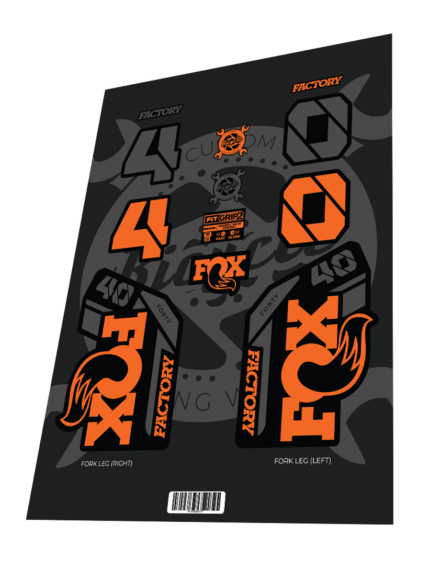 FOX Factory 40 Grey Orange 2022