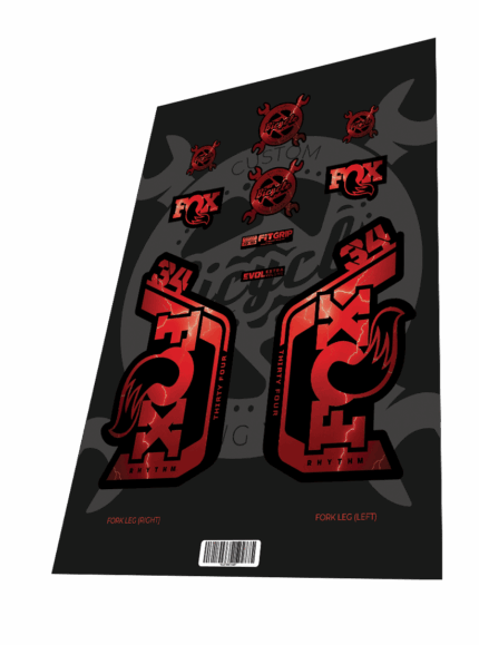 FOX Rhythm 34 Thunder Red Black 2023