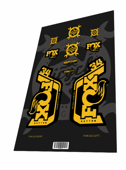 FOX Rhythm 34 Yellow Black 2023